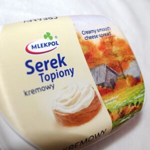 Крем-сыр плавленый кремовый Mlekpol Topiony kremowy, Польша (150 г)