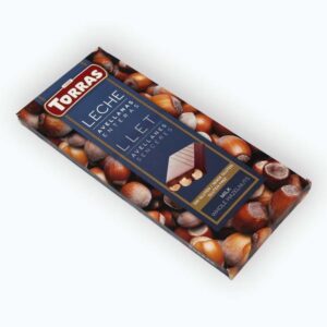 Шоколад молочний Torras Leche LLet з фундуком без глютену, Іспанія, (200 г)