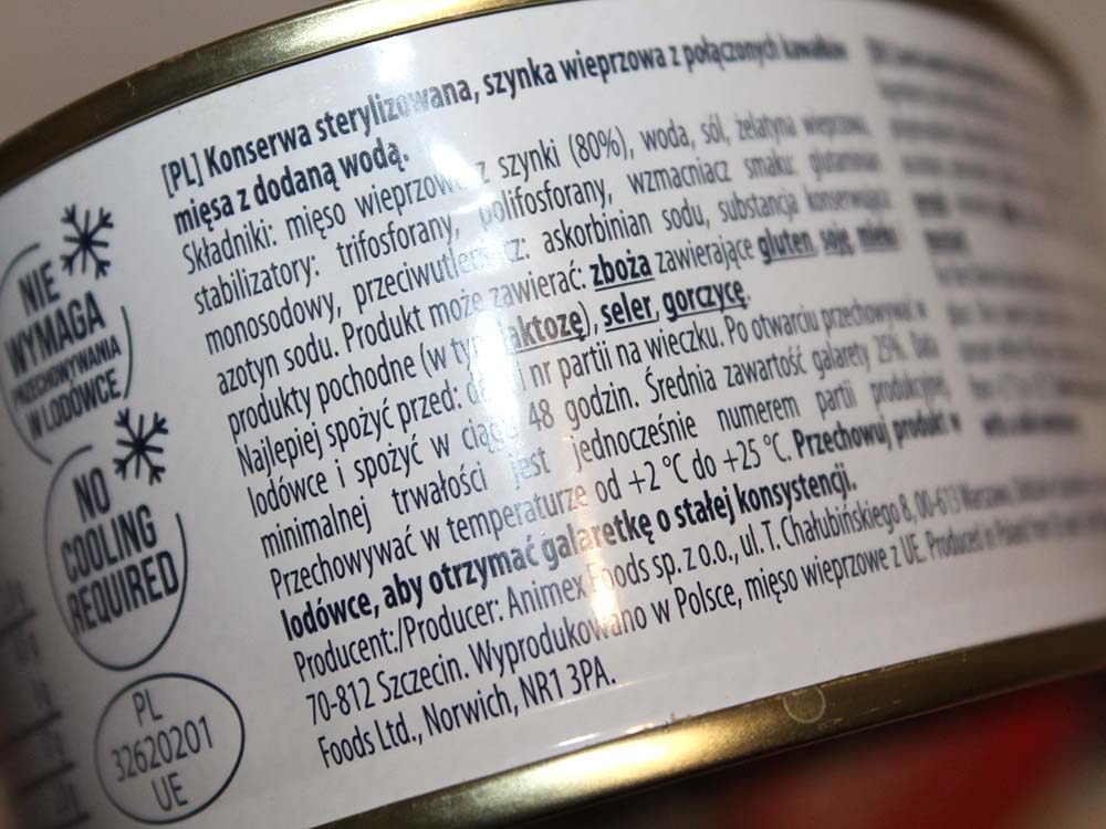 Комплект из пяти. Ветчина консервированная Krakus Polish Ham, Польша (455 г) — изображение 11