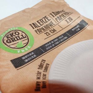 Бумажные тарелки Eko Grill универсальные, 23 см, Польща (20 шт)